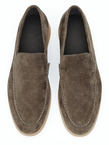 Mens Dress Shoes Loafers Slip-Ons Suede Slippers Fashion Casual Business Prom Penny Loafers Boat Walking Summer Shoes4