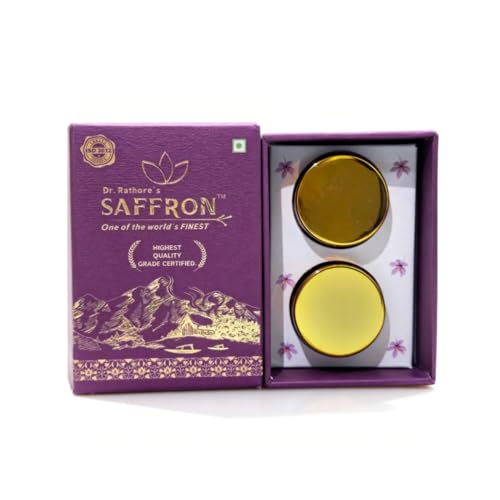 Image of Dr.Rathore's Saffron | Original Purest Kashmiri Kesar |Govt.Certified, Grade-1 Quality | Tested by Globally recognised ISO 3632 Standards | Tremendous Health benefits 2 gram
