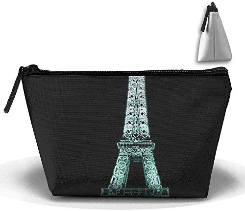 Preisvergleich Produktbild Eiffelturm Trapez Aufbewahrungstasche Doppelseitiger Druck Handtasche Reißverschlusstasche Geldbörse Reiseset Aufbewahrungstasche Bad St