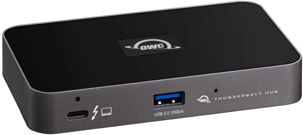 OWC Thunderbolt Hub Dockingstation, grau/schwarz, Thunderbolt 4, USB-A
