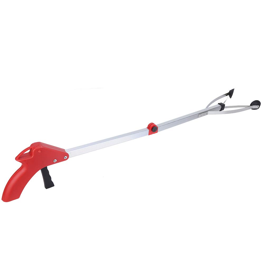 Grabber Reacher Tool for Elderly, 31.5 Foldable Picker Upper Grabber, Long Handy Mobility Aids, Reaching Assist Tool for Trash Claw Pick Up, Litter Picker, Garden Nabber, Arm