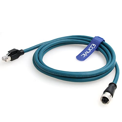 Eonvic M12 X Code 8 Pin Female to RJ45 Cat-7e High Flex Ethernet Cable for Cognex Industrial Camera (15M) - Image 3