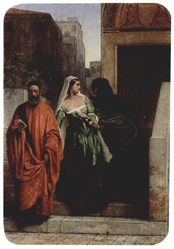 Art Mural Femmes vénitiennes Francesco Hayez poster graffiti déco 60x90