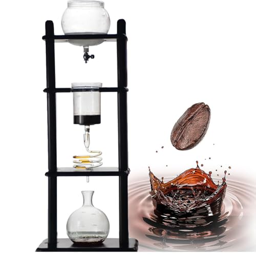 SFSLBFB Eiskaffee-Kaltbrühkaffeemaschine, Kaffeefiltermaschine aus Holz und Glas mit großer Kapazität, Eiskaffeemaschine für Küche, Zuhause, Gewerbe und Büro, Kaltbrühkaffeemaschine SFSLBFB Eiskaffee-Kaltbrühkaffeemaschine, Kaffeefiltermaschine aus Holz und Glas mit großer Kapazität, Eiskaffeemaschine für Küche, Zuhause, Gewerbe und Büro, Kaltbrühkaffeemaschine