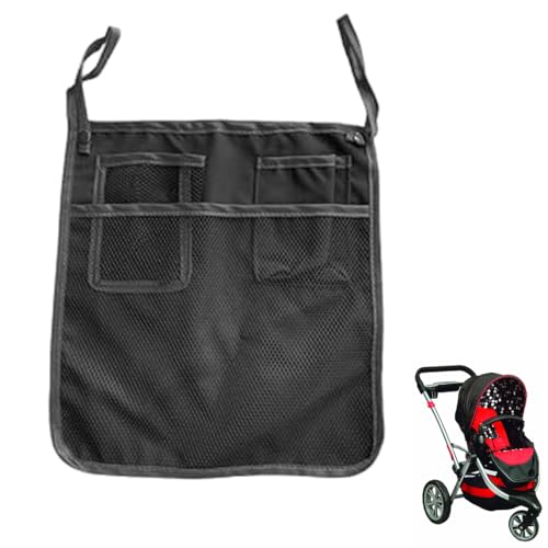 Sac de Rangement et Shopping pour Poussette avec Poche Universelle, Accessoire Organisateur et Sacs à Provisions, Filet Universel - 1 Pièce, organisateur...