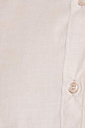 Image of Hang & Wear Men's Plain Regular fit Formal Shirt (MS-F18- Fawn 42