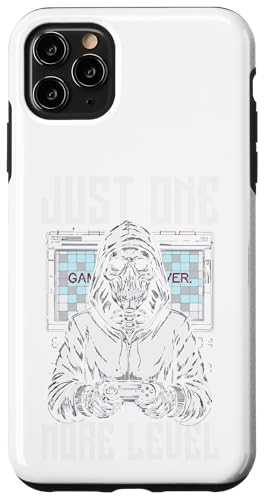 Just One More Level Skull �Q�[�}�[�f�U�C���B �X�}�z�P�[�X iPhone 11 Pro Max �p