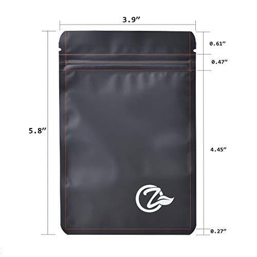 OZCHIN 100 pcs Mylar Bags Resealable Ziplock Baggies for Food, Jewelry, Electronics Self Sealing Storage (11 x 15cm), Christmas Xmas Gifts