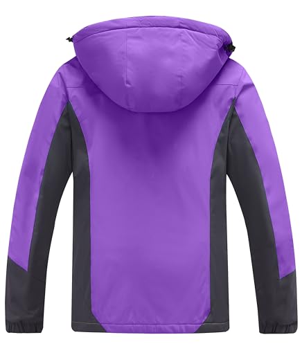 Miniatura 2 de Wantdo Chaqueta De Esquí Cálida Para Mujer Con Forro Polar Snowboard Impermeable Con Capucha Abrigo De Montaña Impermeable Antiviento Mujer Violeta M