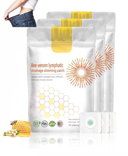 30pcs Bostore Bee Venom Lymphatic Drainage Patch Bostore Bee Venom Patches Bee Venom Lymphatic Drainage Patches Bee Venom Lymphatic Patches (10pcs*3 bag)