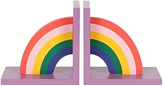 Ethically Sourced Wooden Day Dreams Vibrant Painted Rainbow Bookends, Ideal for Childrens Rooms, Nursery or Anywhere to Brighten up your Bookshelf!