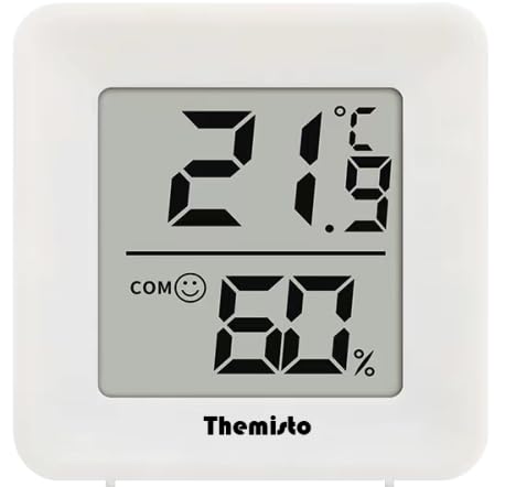 Themisto TH-HT1 Digital Hygrometer Thermometer Humidity Meter with LCD Display