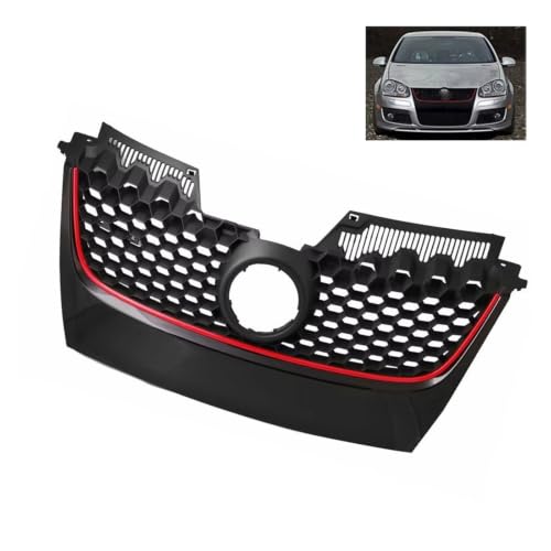 Rejilla de entrada de aire frontal para VW Golf 5 GTI MK5 de PVC resistente 3