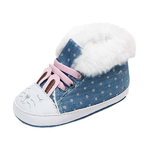 Zapatos de bebé, ASHOP Boots Bebe Chic Boho Zapatos de Baile Latino niña Salsa Zapatillas casa Divertidas (Azul,12-18 Meses)