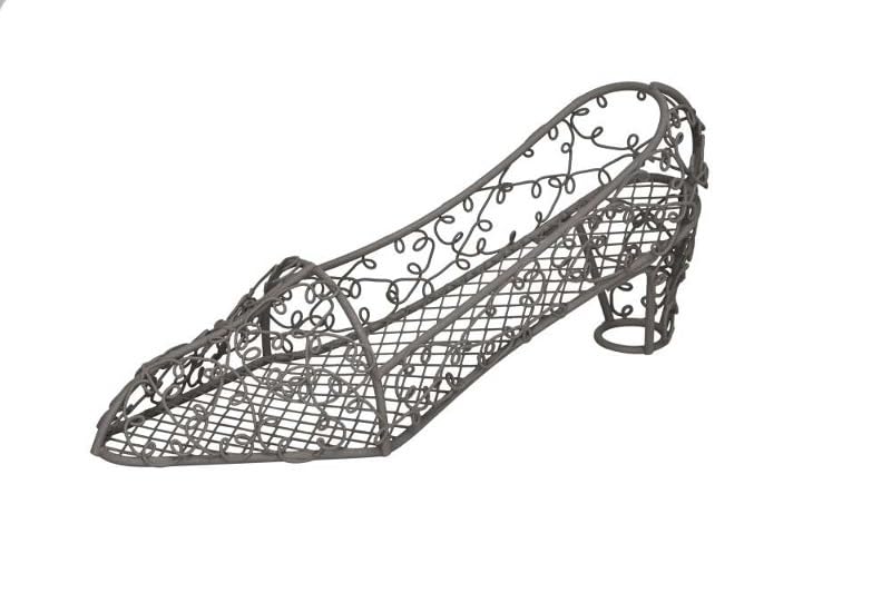 Gwenys Haus Drahtschuh zum Bepflanzen L19cm