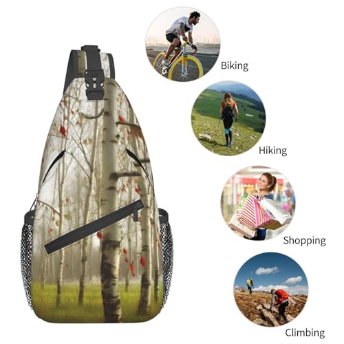 Mochila cruzada para hombre tipo sling negra miniatura 6