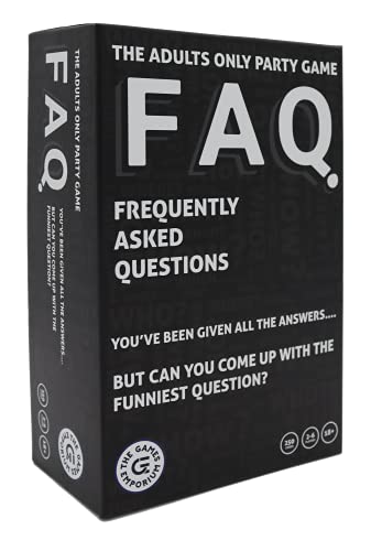 The Games Emporium Preguntas frecuentes | Juego de Cartas de Preguntas frecuentes | Juego de Fiesta para Adultos, 250 Cartas, para 2 a 6 Jugadores, Gran Regalo para Mayores de 18 años