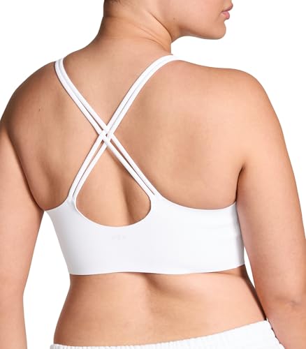 Victoria's Secret Fashion Show '24 VSX Elevate™ - Brasier deportivo cómodo con tirantes para mujer (XS-L), BRAVs Blanco, X-Small