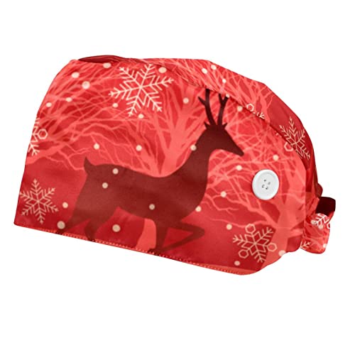 Chapeaux bouffants Renne et Flocon de Neige pour animer vos journées de travail