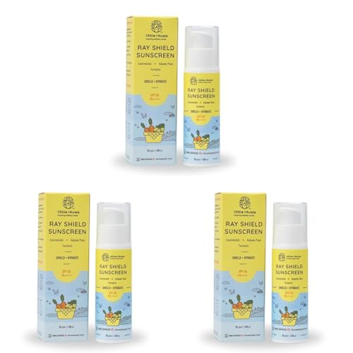 Image of Little Rituals Baby Sunscreen for Kids 0-15 Yrs SPF 50 PA++++ Organic & Natural Lotion, UVA UVB IR, Blue Light, Wifi Radiation, Protection, Hypoallergenic, SWISS Tech, Daily Use Sunblock - 30gm