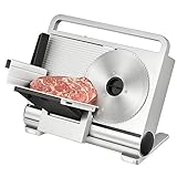 KJHYYPP Rebanadora eléctrica de Alimentos para Delicatessen con Cuchilla de Acero Inoxidable extraíble, Grosor Ajustable para Uso doméstico, protección de Bloqueo para niños