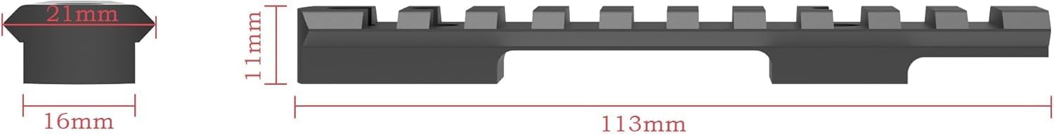 Henry Big Boy (H006, H012) Picatinny Rail Combo Rifle Scope 2-7X32 (MT2-7x32MD+H006/H012) (Black Base)