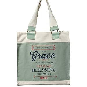 Christian Art Gifts Grace Canvas Tote