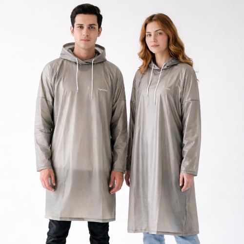 Image of Lifelong Waterproof Unisex Rain Coat Hooded Full Sleeves Outdoor Men, Women, Boys & Girls Rainwear Poncho Raincoat for Camping, Hiking & Travelling (1Pc)