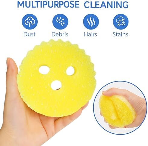 Scrub Pro Cleaning Sponge - 3 Pack Non-Scratch Kitchen & Bathroom Sponges with Dual-Sided Design and Sideways Slit for Utensils, Ideal for Dishes, Sink, Shower, Countertops, and Household Cleaning image 4