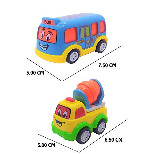 Image of DEUSON ECOM Unbreakable Transportation Vehicle Baby Car Toy for 1 Year Old Boy Push and Go Vehicles Friction Toys Cars Set 7 Toy for Kids