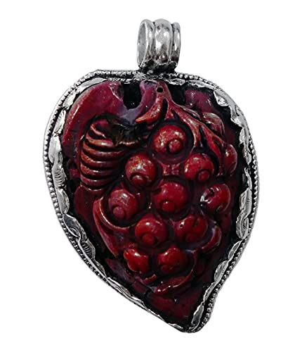 Pendentif corail rouge et argent 925 résout le manque d'originalité