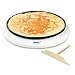 Princess 492227 Crepera, termostato regulable, 1100 W, 30 cm, revestimiento antiadherente, Blanco
