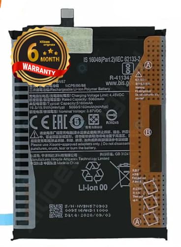 Image of BN57 Battery for Redmi Poco X3 NFC /M2007J20CG / M200J20CT /M2102J20S1 / M2102J20SG Battery with 6 Month Warranty **(B52)