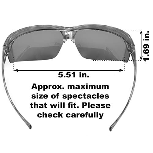 Dark Lens Category 4 Over Glasses Sunglasses for Men & Women. Fit over Normal Glasses2
