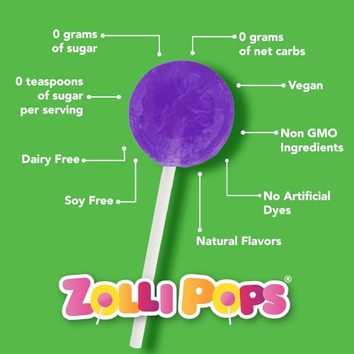 Zollipops Halloween Clean Teeth Lollipops, Assorted Flavors, 10.4 Ounce