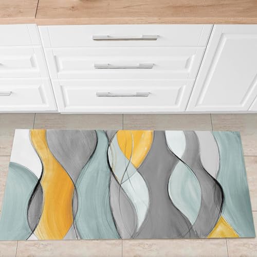 Alfombras cocina antideslizante con base lavable y protector de suelo 3