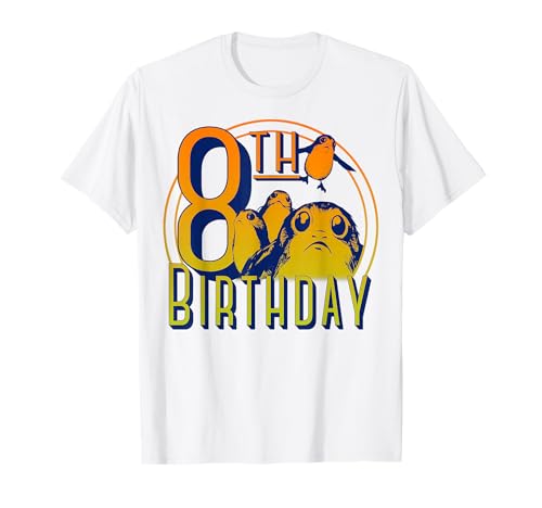 T-shirt 8 ans Star Wars Porgs idéal pour une fête costumée ou une journée d'école