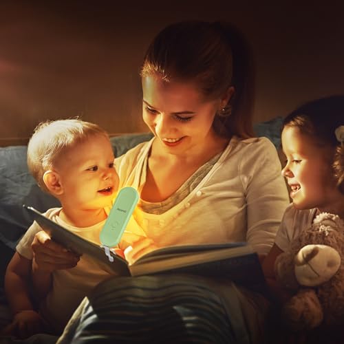 Luz de libro para leer en la cama Akomid con clip y luz ámbar ideal para niños 3