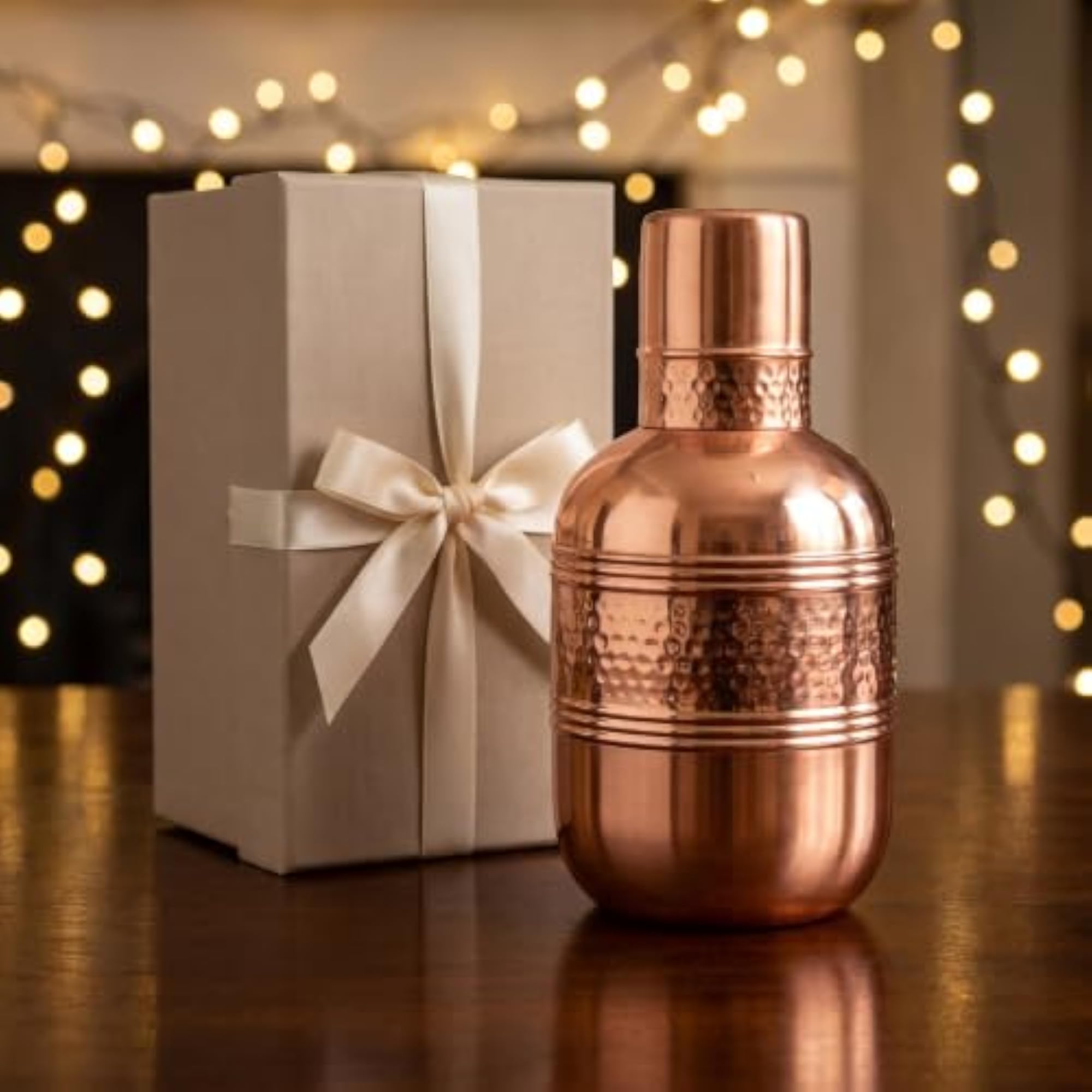Amber Copper Decorative Storage Jar, Premium Home Decor