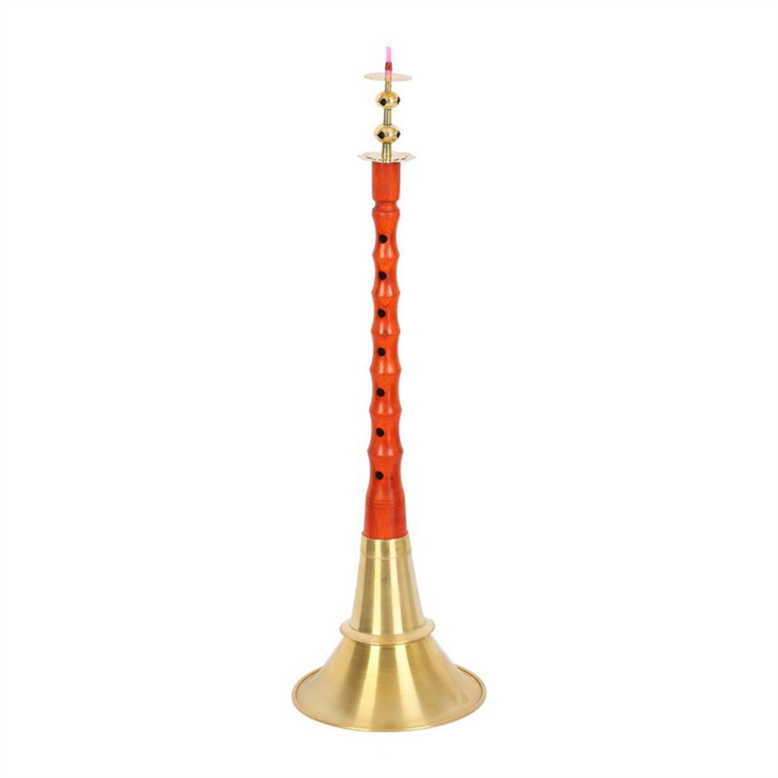 Suona Instrument Mahogany Pole Suona Chinese Traditional Folk Woodwind Instrument Adult Suona With Accessories (Color : 29.8cm)