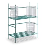 Zedfire 24 x 48 x 64 Double Level Keg Rack, NSF Professional Steel Storage Stand for Commercial Cooler