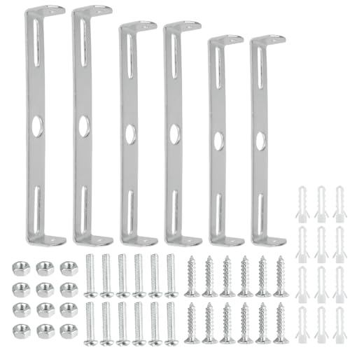Image of 6 Pieces Light Fixture mounting Brackets for Ceiling 4.1-4.7 InchLight Plate Wall Mounting Crossbar for Chandelier