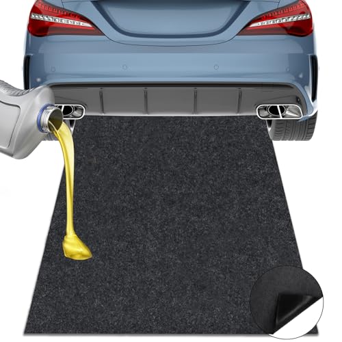Golgner Ölauffangmatte, 150x100cm Ölmatte Garage, Werkstatt Ölmatte, Auto Unterleger, Ölmatte Robuste Schutzmatte, Strapazierfähige Saugmatte mit PVC Film Zuschneidbar, für Garagenboden, Bodenschutz