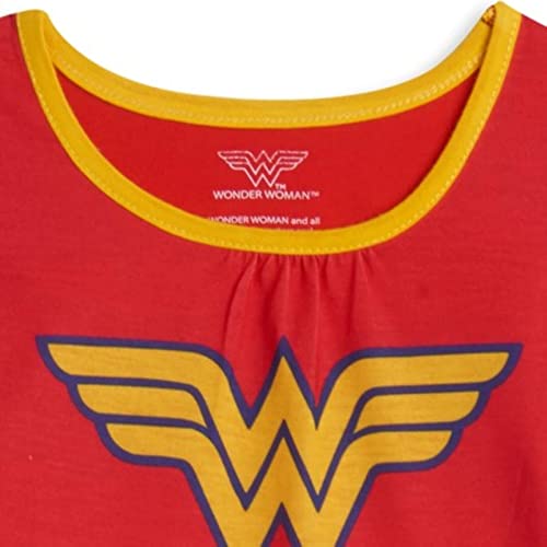 DC Comics Justice League Wonder Woman Batgirl Girls Pajama Shirt and Pants Toddler to Big Kid2
