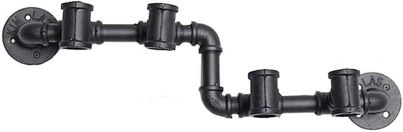 Wall-Mounted Wine Rack Wine Rack Wine Organizer Bottle Organizer Box of 4 Bottles Black L58cm Wine Rack