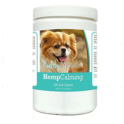 Healthy Breeds Tibetan Spaniel Hemp Calming Soft Chews for Dogs 120 Count