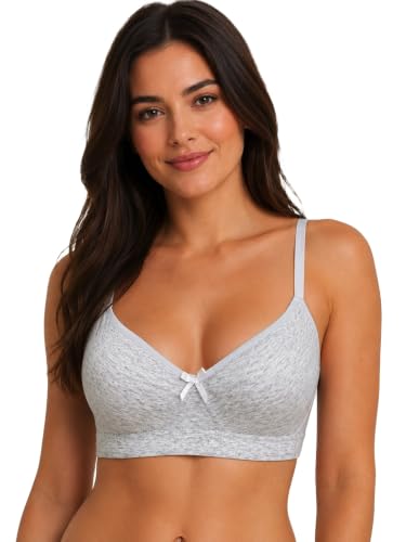 Image of Viola's Secret 6 Pack of Color Print T-Shirt Bras B Cup C Cup and D Cup
