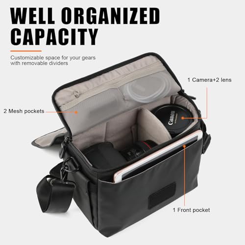 Bolso para cámara DSLR pequeño impermeable y compacto miniatura 2