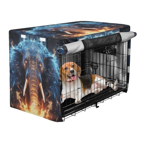 Housse de cage imperméable chien chat Éléphant de Feu Bleu