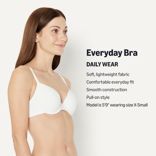Image of Amazon Essentials Women's Underwire Demi Cup Microfiber Bra with Adjustable Straps, Medium Coverage, Pack of 2
